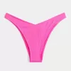 Gerippte Cheekiest-Bikinihose mit hohem Beinausschnitt und V-Taille Gerippte Cheekiest-Bikinihose mit hohem Beinausschnitt und V-Taille