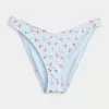 Gerippte Cheeky-Bikinihose mit hohem Beinausschnitt Gerippte Cheeky-Bikinihose mit hohem Beinausschnitt