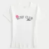Geripptes Baby-T-Shirt mit Surf Club-Grafik Geripptes Baby-T-Shirt mit Surf Club-Grafik