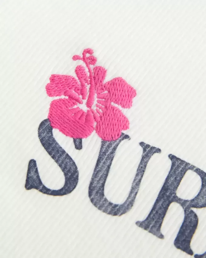 Geripptes Baby-T-Shirt mit Surf Club-Grafik Geripptes Baby-T-Shirt mit Surf Club-Grafik