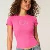 Geripptes Baby-T-Shirt mit Zahlengrafik Geripptes Baby-T-Shirt mit Zahlengrafik