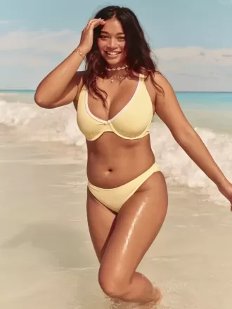 Geripptes Bikinihöschen