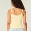 Geripptes Camisole mit Blumengrafik Geripptes Camisole mit Blumengrafik