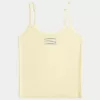 Geripptes Camisole mit Fisch-Grafik Geripptes Camisole mit Fisch-Grafik