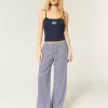 Geripptes Camisole mit Schwanengrafik Geripptes Camisole mit Schwanengrafik