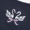 Geripptes Camisole mit Schwanengrafik Geripptes Camisole mit Schwanengrafik