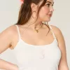 Geripptes Camisole mit Seepferdchen-Grafik Geripptes Camisole mit Seepferdchen-Grafik