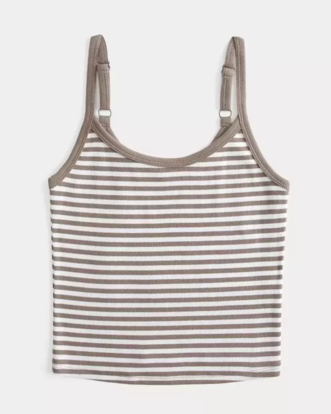 Geripptes U-Ausschnitt-Camisole Geripptes U-Ausschnitt-Camisole
