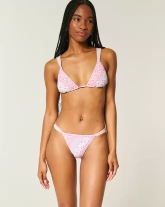Gerüschtes High-Leg-Bikinihöschen mit Cheekiest-Ausschnitt Gerüschtes High-Leg-Bikinihöschen mit Cheekiest-Ausschnitt