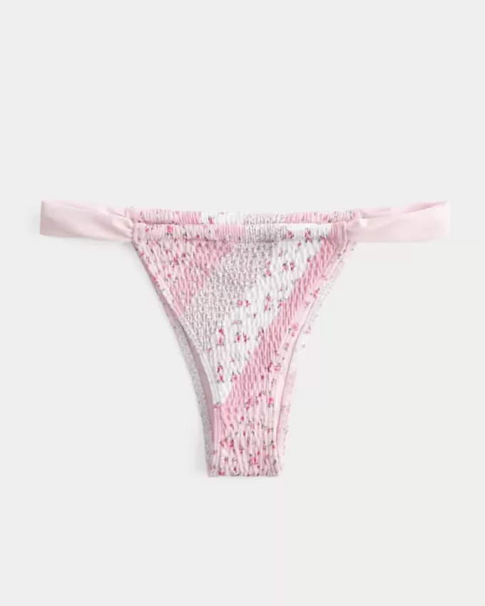 Gerüschtes High-Leg-Bikinihöschen mit Cheekiest-Ausschnitt Gerüschtes High-Leg-Bikinihöschen mit Cheekiest-Ausschnitt