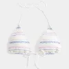 Gerüschtes Neckholder-Triangel-Bikinioberteil Gerüschtes Neckholder-Triangel-Bikinioberteil