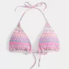 Gerüschtes Neckholder-Triangel-Bikinioberteil Gerüschtes Neckholder-Triangel-Bikinioberteil