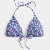 Gerüschtes Neckholder-Triangel-Bikinioberteil Gerüschtes Neckholder-Triangel-Bikinioberteil