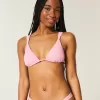 Gerüschtes, schulterfreies Triangel-Bikinioberteil Gerüschtes, schulterfreies Triangel-Bikinioberteil