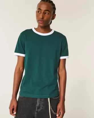 Geschrumpftes Ringer-T-Shirt