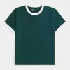 Geschrumpftes Ringer-T-Shirt Geschrumpftes Ringer-T-Shirt