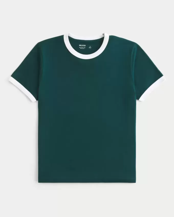 Geschrumpftes Ringer-T-Shirt Geschrumpftes Ringer-T-Shirt