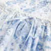 Gesmokter Mini-Skort mit Stufen Gesmokter Mini-Skort mit Stufen