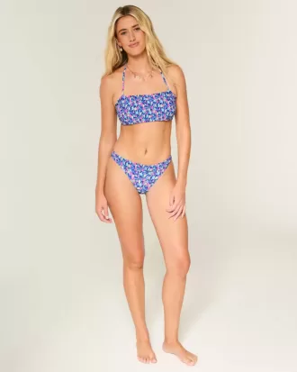 Gesmoktes Bandeau-Bikinioberteil