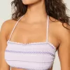 Gesmoktes Bandeau-Bikinioberteil Gesmoktes Bandeau-Bikinioberteil