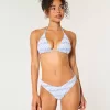 Gesmoktes Cheeky-Bikinihöschen mit hohem Beinausschnitt Gesmoktes Cheeky-Bikinihöschen mit hohem Beinausschnitt
