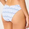 Gesmoktes Cheeky-Bikinihöschen mit hohem Beinausschnitt Gesmoktes Cheeky-Bikinihöschen mit hohem Beinausschnitt