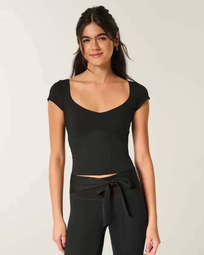 Gilly Hicks Active Ballettoberteil mit Bindeband hinten Gilly Hicks Active Ballettoberteil mit Bindeband hinten
