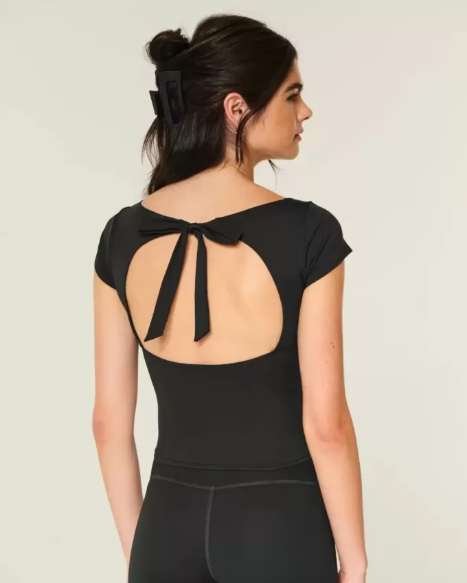 Gilly Hicks Active Ballettoberteil mit Bindeband hinten Gilly Hicks Active Ballettoberteil mit Bindeband hinten