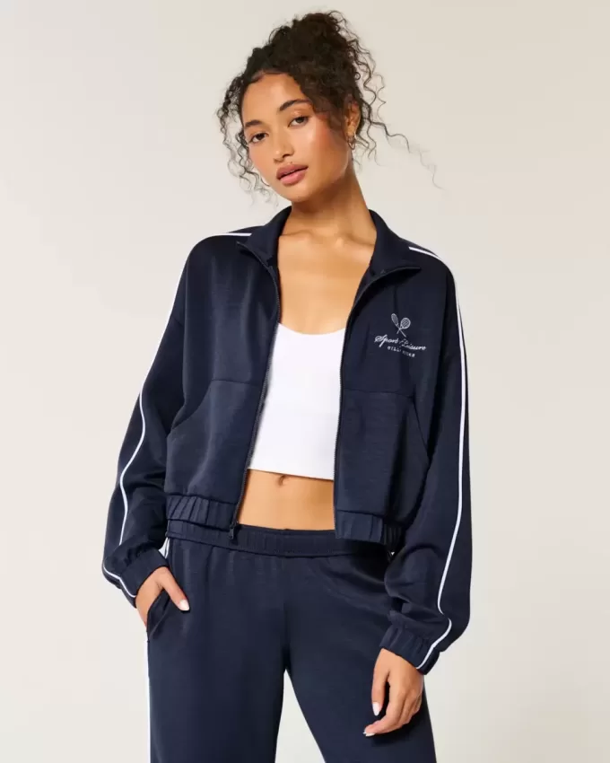 Gilly Hicks Active Cooldown Crop Trainingsjacke Gilly Hicks Active Cooldown Crop Trainingsjacke