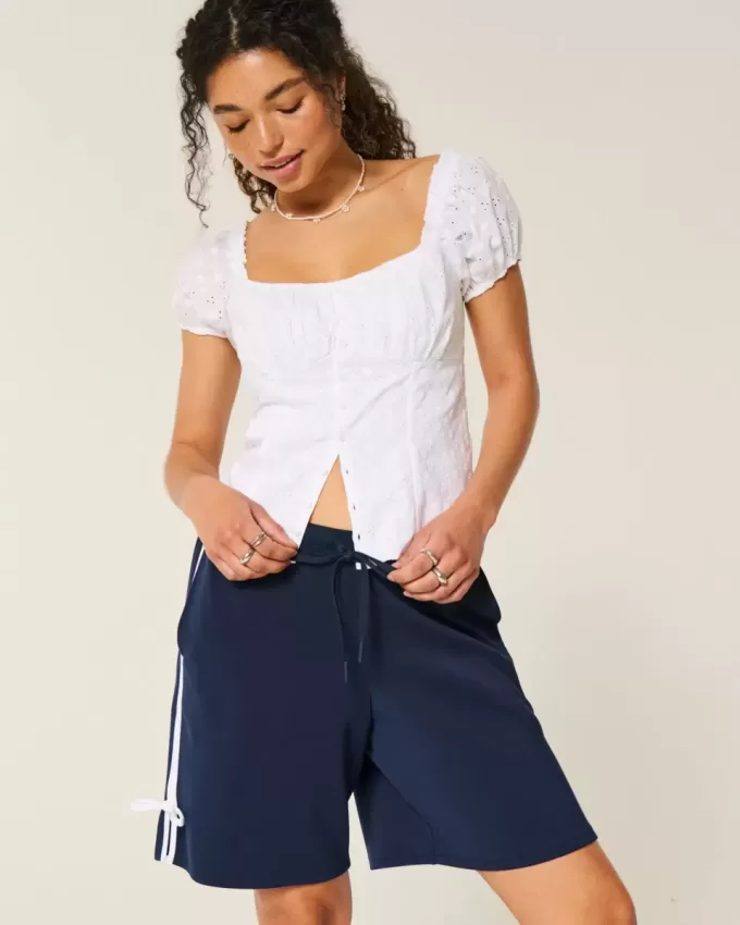 Gilly Hicks Active Cooldown Shorts mit seitlicher Schleife Gilly Hicks Active Cooldown Shorts mit seitlicher Schleife