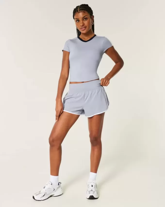 Gilly Hicks Active Laufshorts mit Zierstreifen Gilly Hicks Active Laufshorts mit Zierstreifen