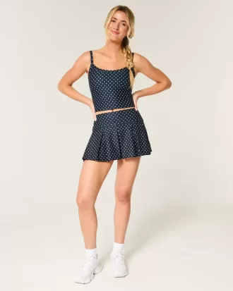 Gilly Hicks Active Plissee-Skortie mit tiefer Taille