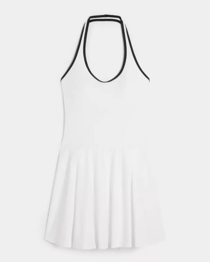 Gilly Hicks Active – Plissiertes Neckholder-Kleid Gilly Hicks Active – Plissiertes Neckholder-Kleid