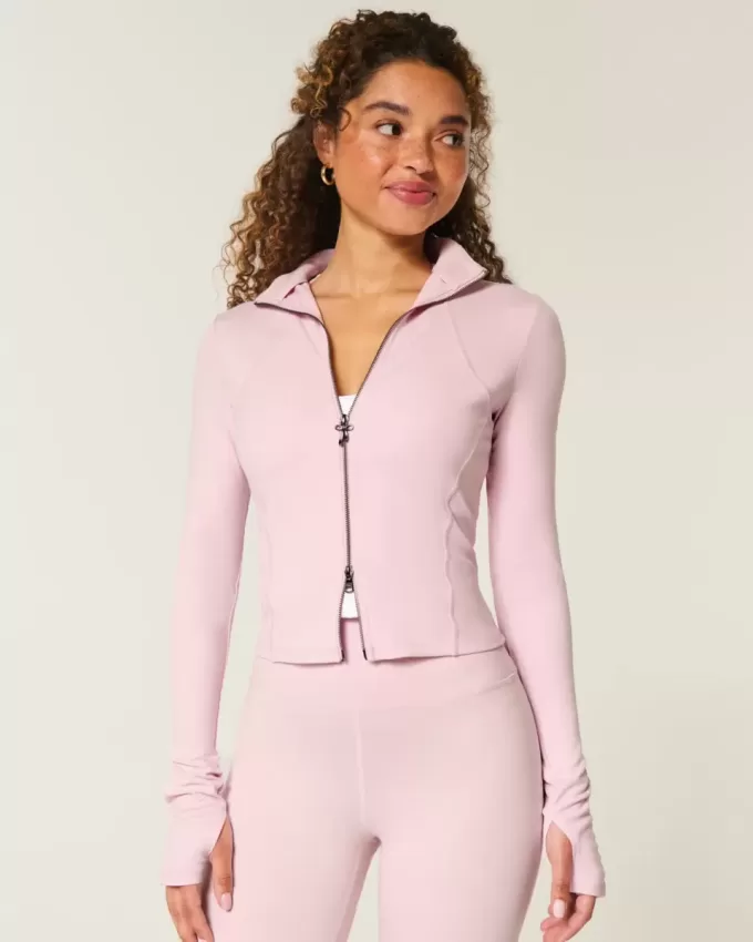 Gilly Hicks Active Recharge Bow Doppelreißverschlussjacke Gilly Hicks Active Recharge Bow Doppelreißverschlussjacke