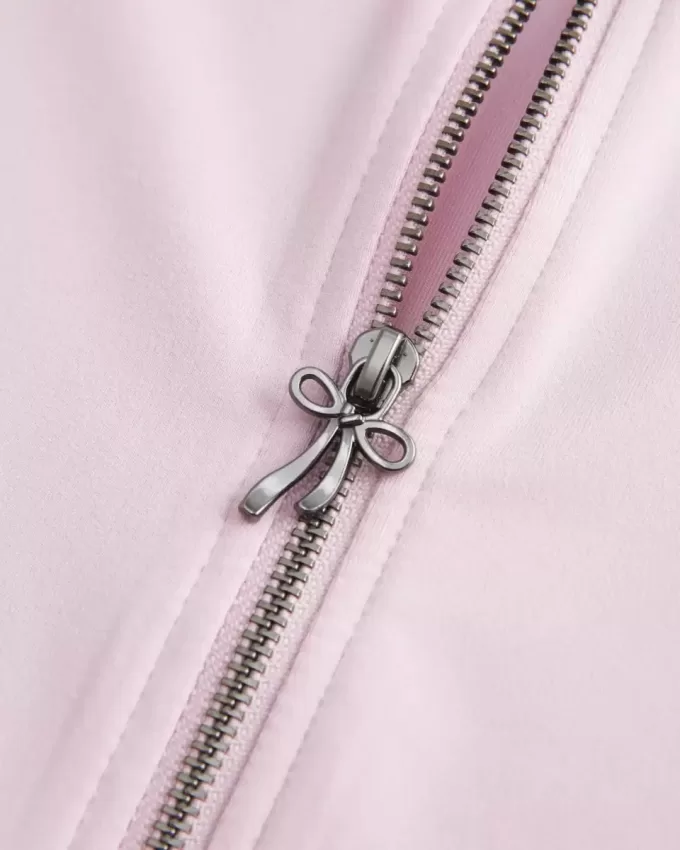 Gilly Hicks Active Recharge Bow Doppelreißverschlussjacke Gilly Hicks Active Recharge Bow Doppelreißverschlussjacke