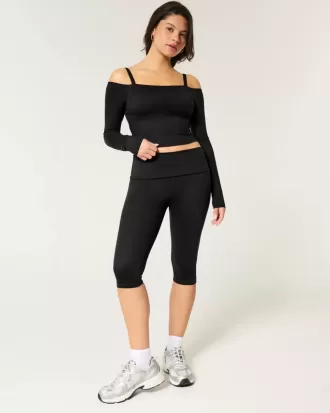 Gilly Hicks Active Recharge Caprihose mit umgeschlagener Taille Gilly Hicks Active Recharge Caprihose mit umgeschlagener Taille