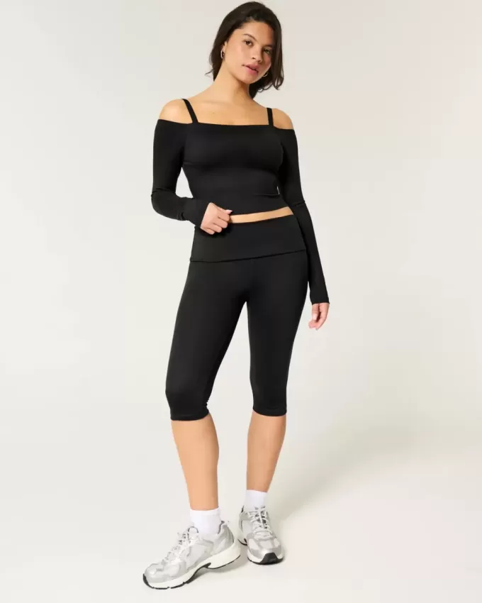 Gilly Hicks Active Recharge Caprihose mit umgeschlagener Taille Gilly Hicks Active Recharge Caprihose mit umgeschlagener Taille