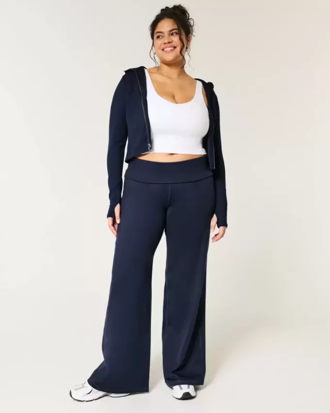 Gilly Hicks Active Recharge Hose mit weitem Bein und umgeschlagener Taille Gilly Hicks Active Recharge Hose mit weitem Bein und umgeschlagener Taille