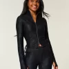 Gilly Hicks Active Recharge Jacke mit seitlichem Reißverschluss und Bindeband Gilly Hicks Active Recharge Jacke mit seitlichem Reißverschluss und Bindeband