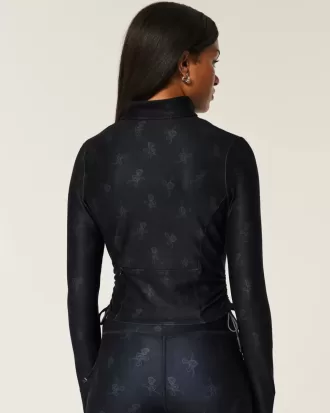 Gilly Hicks Active Recharge Jacke mit seitlichem Reißverschluss und Bindeband
