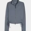 Gilly Hicks Active Recharge Jacke mit seitlichem Reißverschluss und Bindeband Gilly Hicks Active Recharge Jacke mit seitlichem Reißverschluss und Bindeband