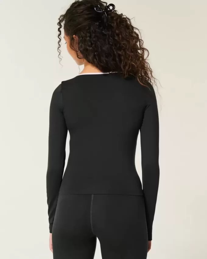 Gilly Hicks Active Wickeltop mit Zierstreifen Gilly Hicks Active Wickeltop mit Zierstreifen