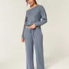 Gilly Hicks – Bequeme Baggy-Hose mit Waffelmuster Gilly Hicks – Bequeme Baggy-Hose mit Waffelmuster