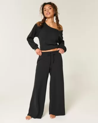 Gilly Hicks – Bequeme Baggy-Hose mit Waffelmuster Gilly Hicks – Bequeme Baggy-Hose mit Waffelmuster