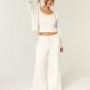 Gilly Hicks – Bequeme Baggy-Hose mit Waffelmuster Gilly Hicks – Bequeme Baggy-Hose mit Waffelmuster