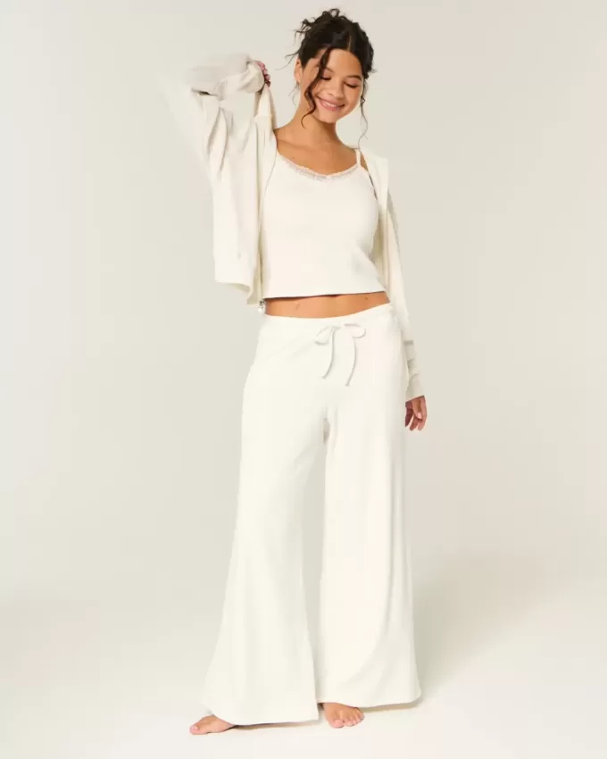 Gilly Hicks – Bequeme Baggy-Hose mit Waffelmuster Gilly Hicks – Bequeme Baggy-Hose mit Waffelmuster