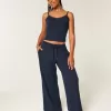 Gilly Hicks – Bequeme Baggy-Hose mit Waffelmuster