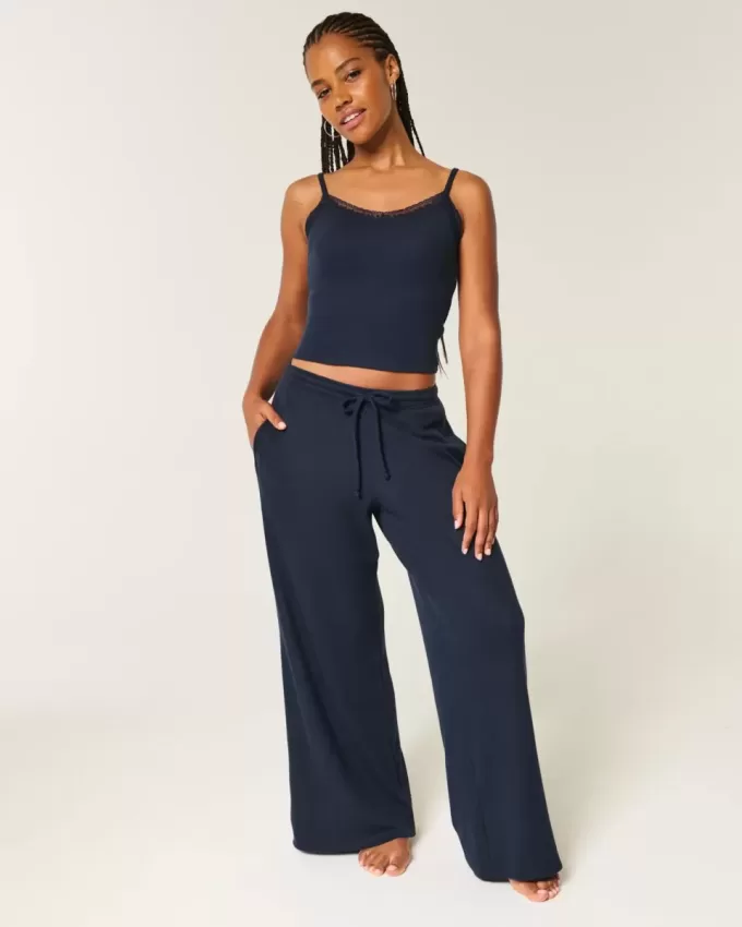 Gilly Hicks – Bequeme Baggy-Hose mit Waffelmuster