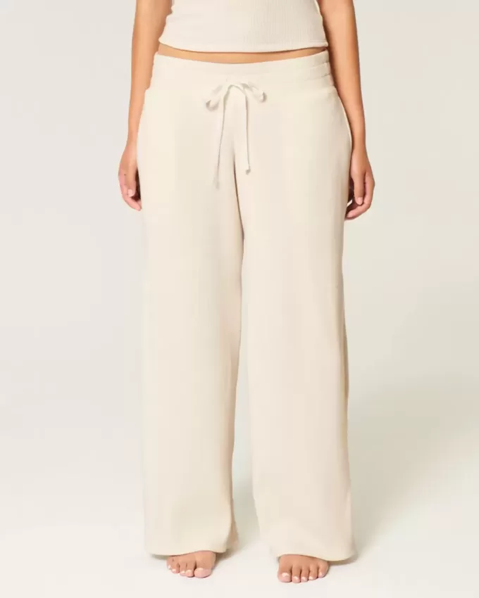 Gilly Hicks – Bequeme Baggy-Hose mit Waffelmuster