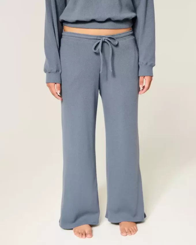 Gilly Hicks – Bequeme Baggy-Hose mit Waffelmuster Gilly Hicks – Bequeme Baggy-Hose mit Waffelmuster